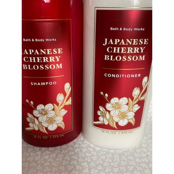 Bath and Body Works Japanese Cherry Blossom  Shampoo & Conditioner 2 pc SET - Picture 2 of 5